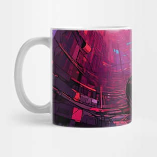 Enter the Digital Realm: Cyberpunk Aesthetics, Mind-Bending Anime, and Futuristic Manga Art Mug